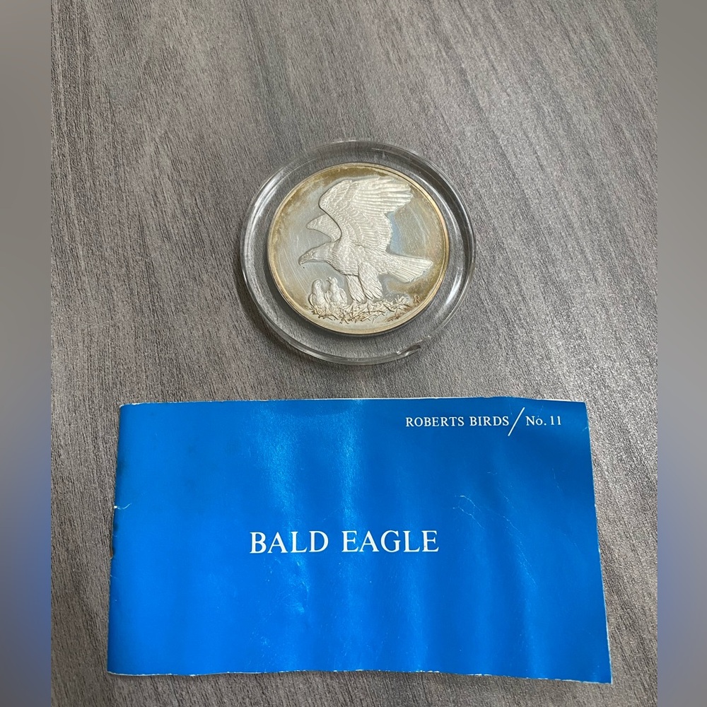 Silver 1971  Bald Eagle Coin